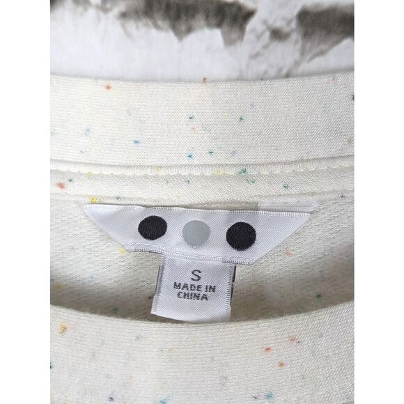 THREE DOTS Confetti Dot Active Wear Athleisure Pullover Soft Knit Size Small - Picture 9 of 10